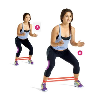 Set-of-2-blue-latex-resistance-workout-excercise-pilates-yoga-bands-loop-wrist-ankle-elastic-belt